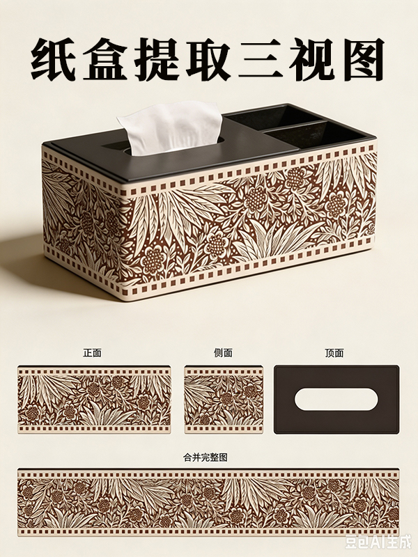 三视图纸盒提取